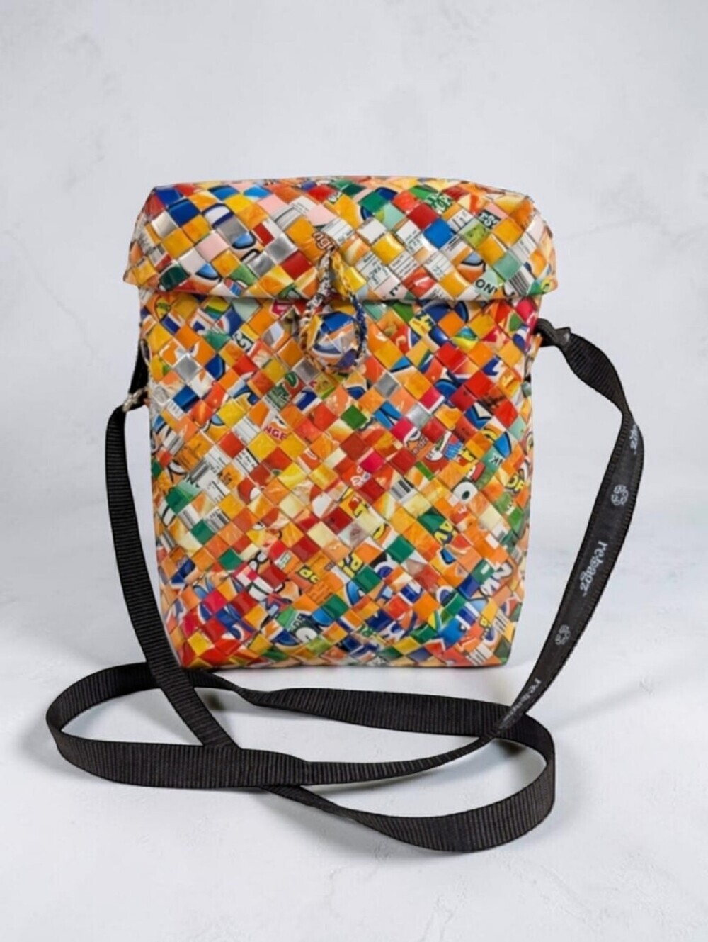 Half the Sky Re-Bags Recycled Juice Pouch Crossbody Bag Fair Trade Handmade